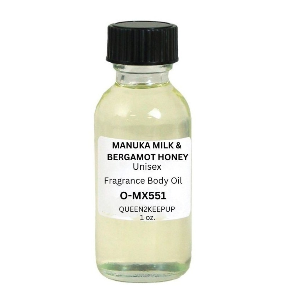 Manuka Milk & Bergamot Honey Unisex Body Oil Comforting Pure Warmth Scent 1 oz